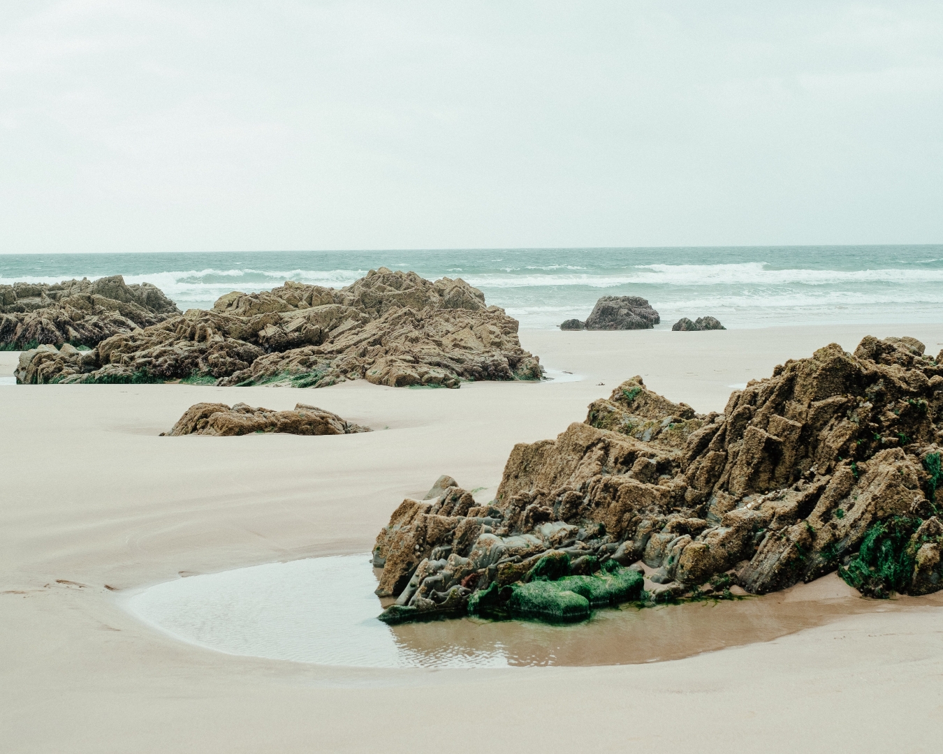 Beach with rock pools